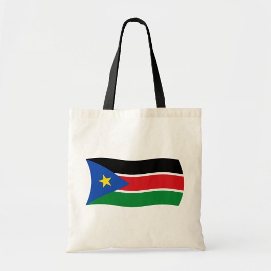 Zuid-Soedan Vlag Boodschappentas Tote Bag (Voorkant)