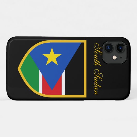 Zuid-Soedan vlag Case-Mate iPhone Case (Achterkant (horizontaal))