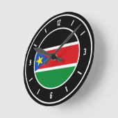 Zuid-Soedan - vlag Elegant Ronde Klok (Hoek)