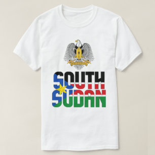 Zuid-Soedan - vlag en wapenschild T-shirt