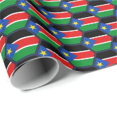 Zuid-Soedan Vlag Honeycomb Wrappapier Cadeaupapier (Rol Hoek)