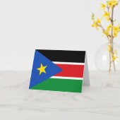 Zuid-Soedan vlag Kaart (Gele Bloem)
