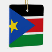 Zuid-Soedan vlag Keramisch Ornament (Rechts)
