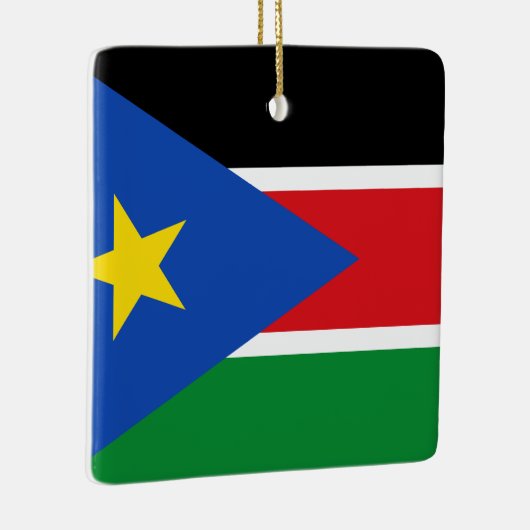 Zuid-Soedan vlag Keramisch Ornament (Rechts)