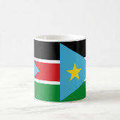 Zuid-Soedan Vlag Keramische Koffie Mok (Center)