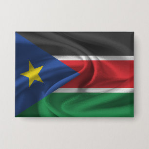 Zuid-Soedan Vlag Knop Button