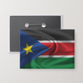 Zuid-Soedan Vlag Knop Button (Voorkant / Achterkant)