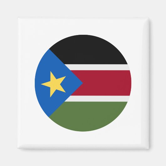 Zuid-Soedan vlag Magneet (Voorkant)