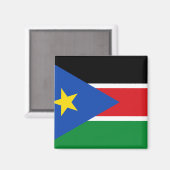 Zuid-Soedan vlag Magneet (Voorkant / Achterkant)