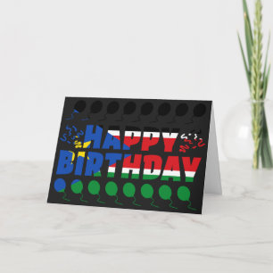 Zuid-Soedan Vlag Patriotic Birthday Kaart