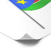 Zuid-Soedan Vlag Poster (Hoek)