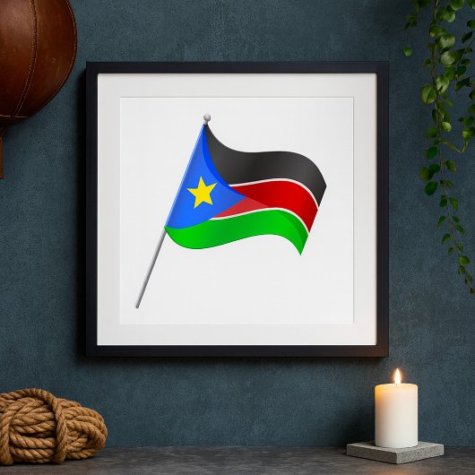 Zuid-Soedan Vlag Poster