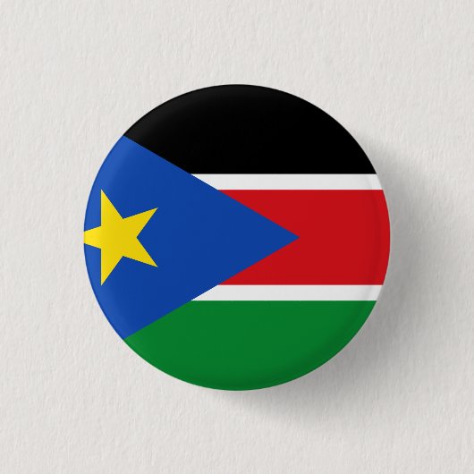 Zuid-Soedan vlag Ronde Button 3,2 Cm (Voorkant)