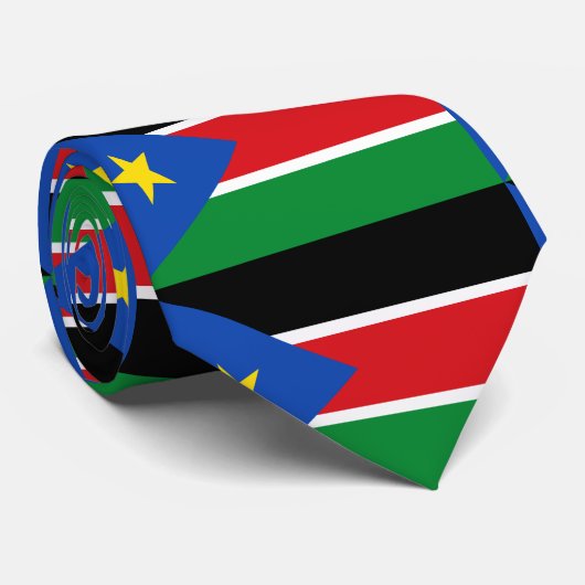 Zuid-Soedan vlag Stropdas (Opgerold)