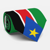 Zuid-Soedan vlag Stropdas (Opgerold)