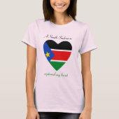 Zuid-Soedan Vlaggenliefje T-Shirt (Voorkant)