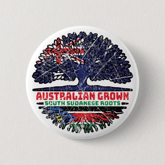 Zuid-Soedan Zuid-Soedan Australië Ronde Button 5,7 Cm (Voorkant)