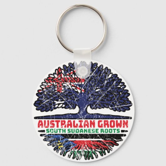 Zuid-Soedan Zuid-Soedan Australië Sleutelhanger (Voorkant)