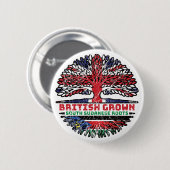 Zuid-Soedan Zuid-Soedanees Brits - boomstammen Ronde Button 5,7 Cm (Voorkant /achterkant)