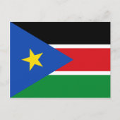 zuid - soedanese vlag briefkaart (Voorkant)