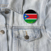 Zuid-Soedanese vlag charmant patriottisch Ronde Button 5,7 Cm (In situ)