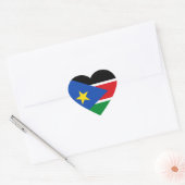 zuid - soedanese vlag hart sticker (Envelop)