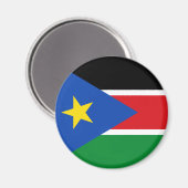 zuid - soedanese vlag magneet (Voorkant / Achterkant)
