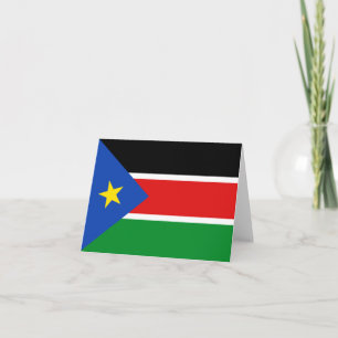 Zuid-Soedanese vlag Notecard Kaart
