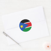 zuid - soedanese vlag ronde sticker (Envelop)