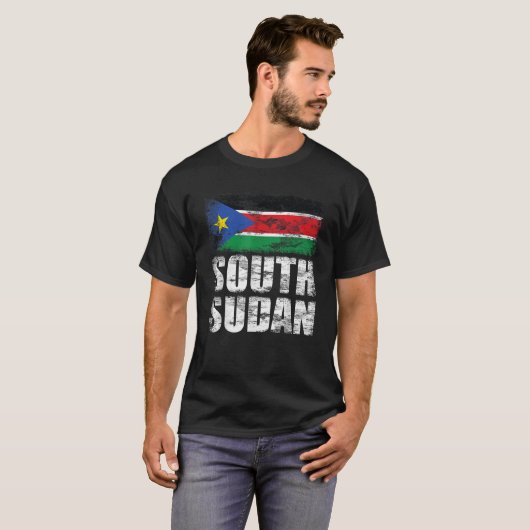 Zuid-Soedanese vlag T-shirt (Voorkant volledig)