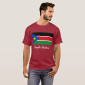 zuid - soedanese vlag t-shirt (Voorkant volledig)