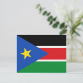 Zuid-Soedanese vlag, vlag van Zuid-Soedan Briefkaart (Staand voorkant)