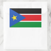 Zuid-Soedanese vlag, vlag van Zuid-Soedan Rechthoekige Sticker (Tas)