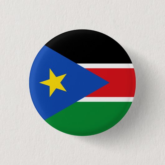 Zuid-Soedanese vlag, vlag van Zuid-Soedan Ronde Button 3,2 Cm (Voorkant)