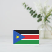 Zuid-Soedanese vlag, vlag van Zuid-Soedan Visitekaartje (Staand voorkant)
