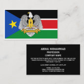 Zuid-Soedanese Vlag & Wapen, Zuid-Soedan Visitekaartje (Voorkant / Achterkant)