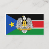 Zuid-Soedanese Vlag & Wapen, Zuid-Soedan Visitekaartje (Voorkant)