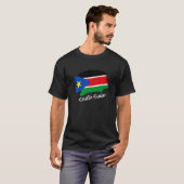 Zuid-Soedanese vlag Zuid-Sudan T-shirt (Voorkant volledig)