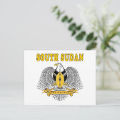Zuid-Soedanese wapenschild Design Briefkaart (Staand voorkant)
