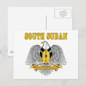 Zuid-Soedanese wapenschild Design Briefkaart (Voorkant / Achterkant)