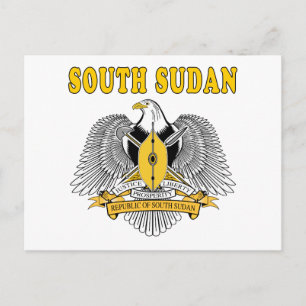 Zuid-Soedanese wapenschild Design Briefkaart