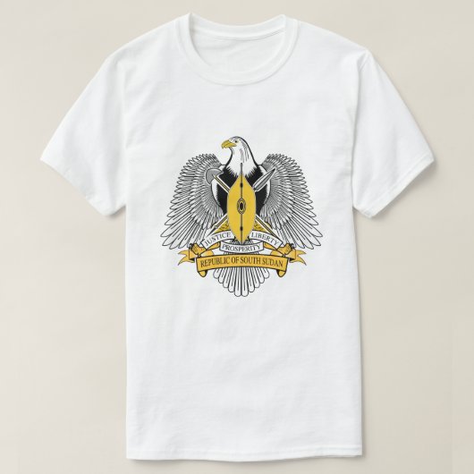 Zuid-Soedanese wapenschild T-shirt (Design voorkant)
