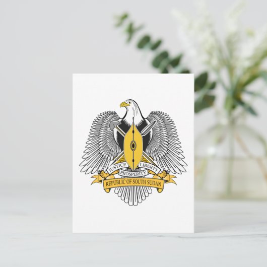 Zuid-Soedanese wapenstilstand Briefkaart (Staand voorkant)