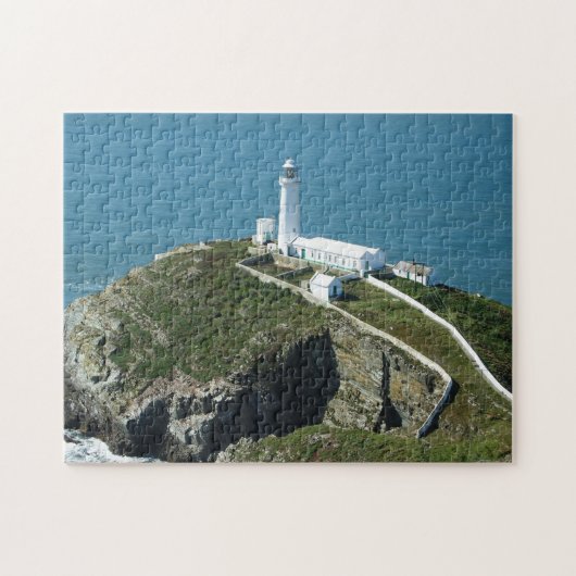 Zuid Stack vuurtoren Wales Legpuzzel (Horizontaal)