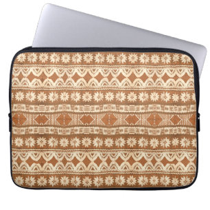 Zuid-Stille tribale houten laptophoes 13 Laptop Sleeve
