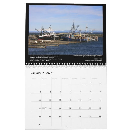 Zuid-strand Schilderachtig 2013 Kalender (Jan 2027)