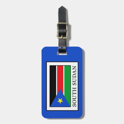 Zuid-Sudan Bagagelabel (Voorkant verticaal)