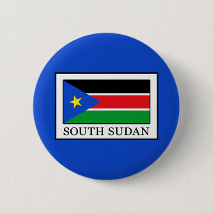 Zuid-Sudan Ronde Button 5,7 Cm