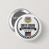 Zuid-Sudan Ronde Button 5,7 Cm (Voorkant /achterkant)