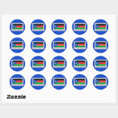 Zuid-Sudan Ronde Sticker (Vel)